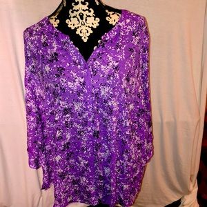 NWOT Catherines Purple Blouse🌸